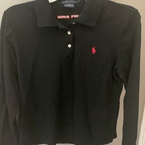 Ralp Lauren polo shirt. Long sleeves